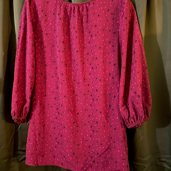 Ladies Isabel Maternity Blouse, Size Large, Maroon, NWT, Very Cute - Picture 3 of 4